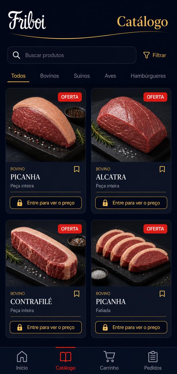 Tela 1 do aplicativo Friboi Conecta